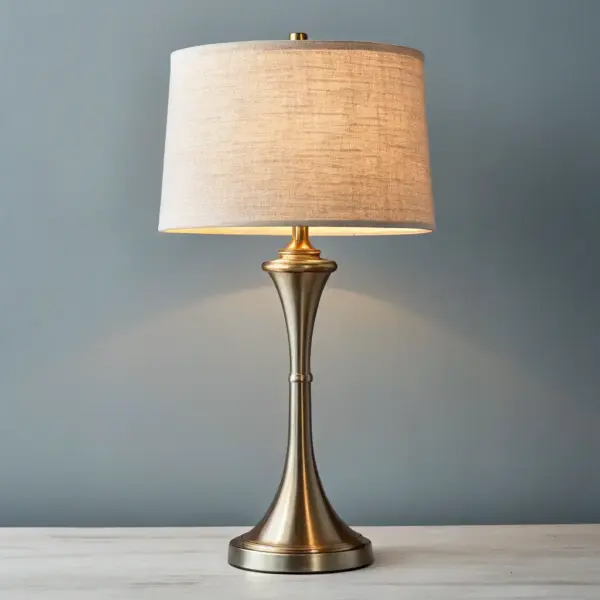 Amber Glass Bedside Lamp